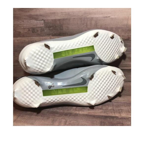 Nike Huarache Gray White 2K Filth High Top Baseball Cleats Mens 16 Metal Spikes main image 7